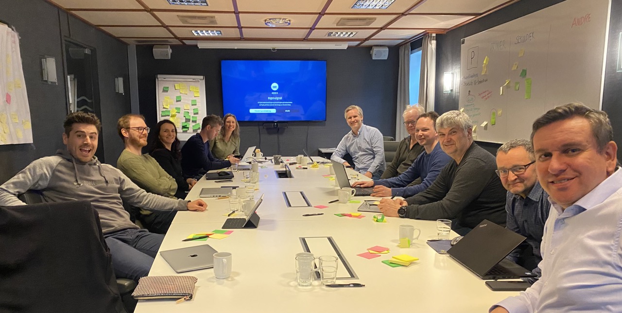 Alle deltakere samlet, minus Jan Kåre Moland fra DE Nett som var med via Teams.