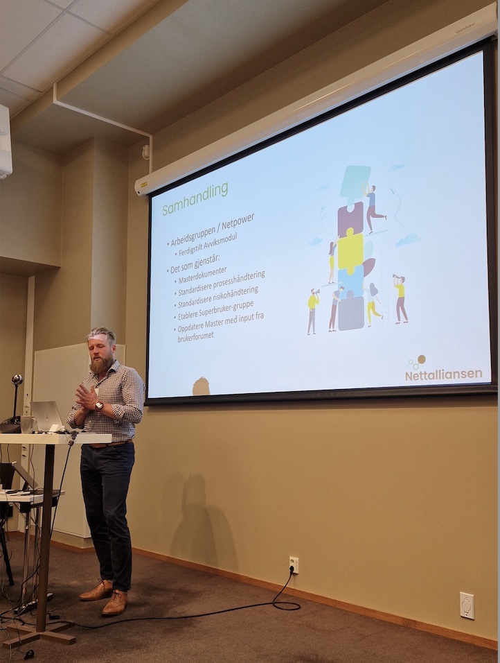 Gunnar Bell presenterer Nettalliansens nye Kvalitetssystem