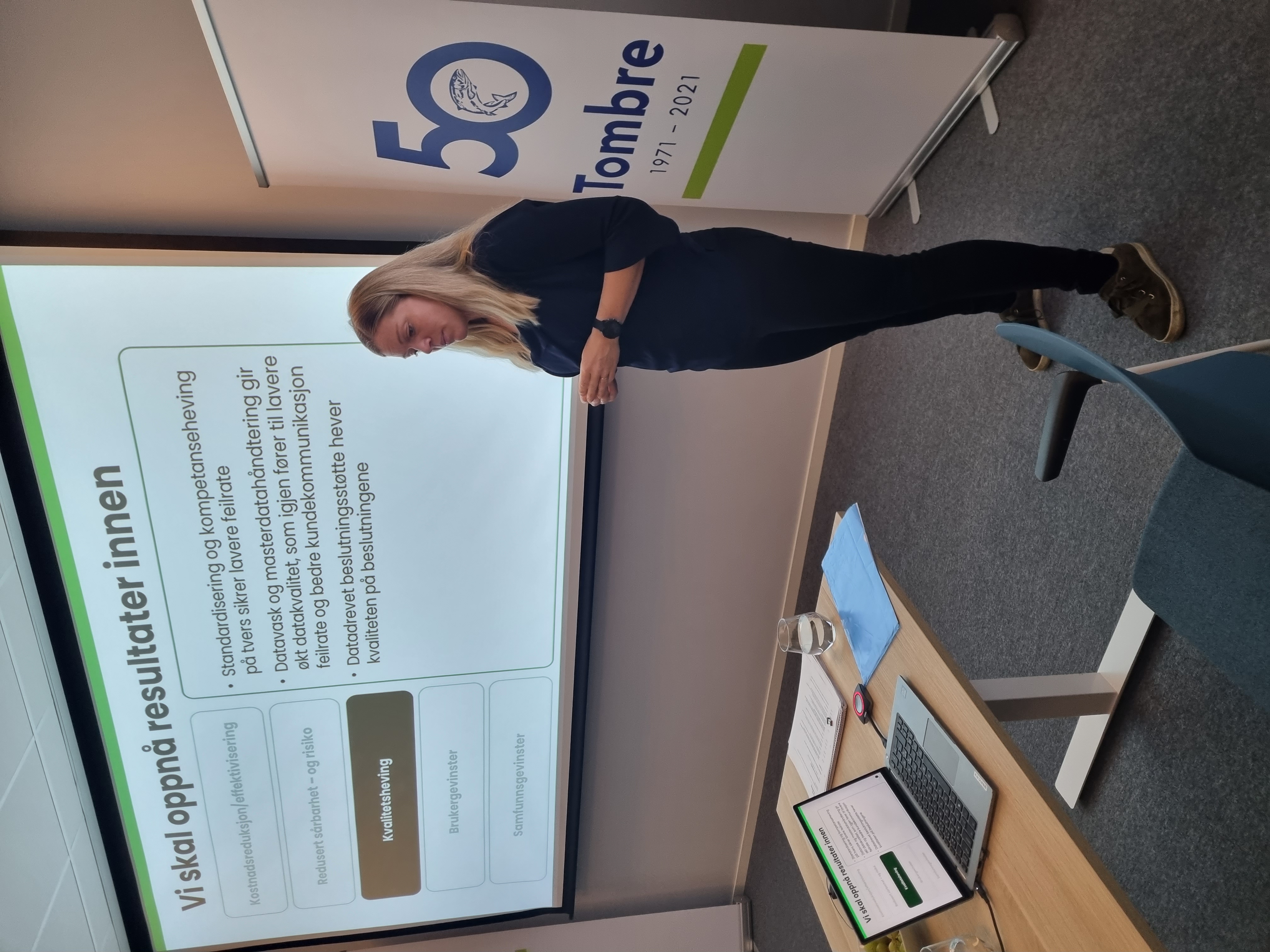 Maria presenterer Nettalliansen AS